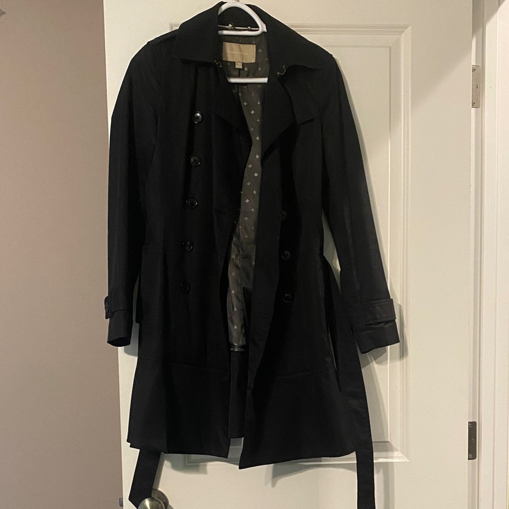 Banana Republic Elegant Black Trench Coat